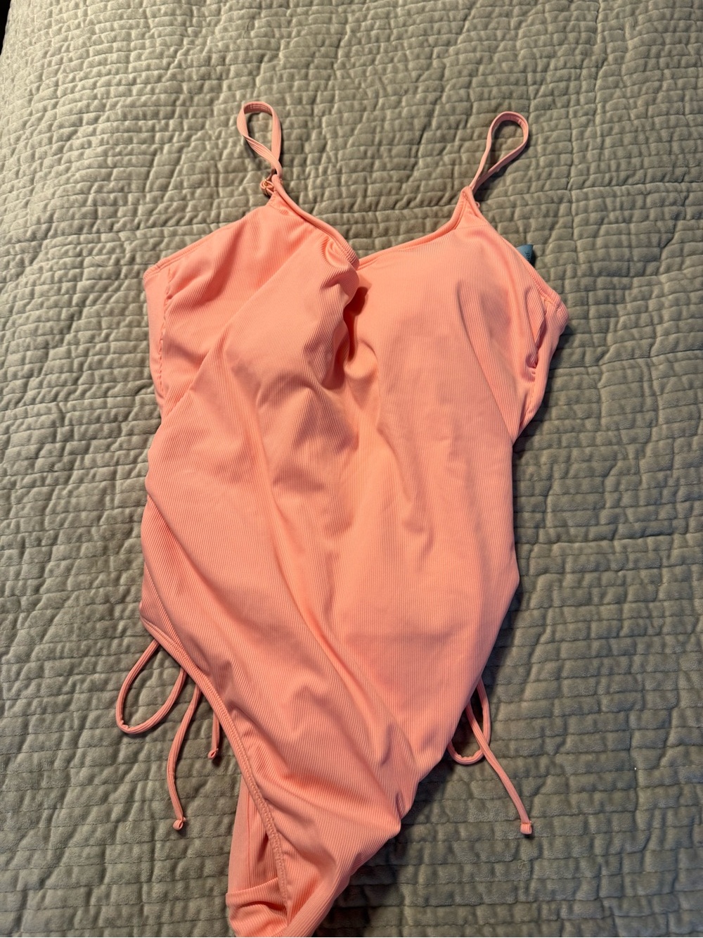 💜NWT Shade & Shore Coral Pink One-Piece Swimsuit